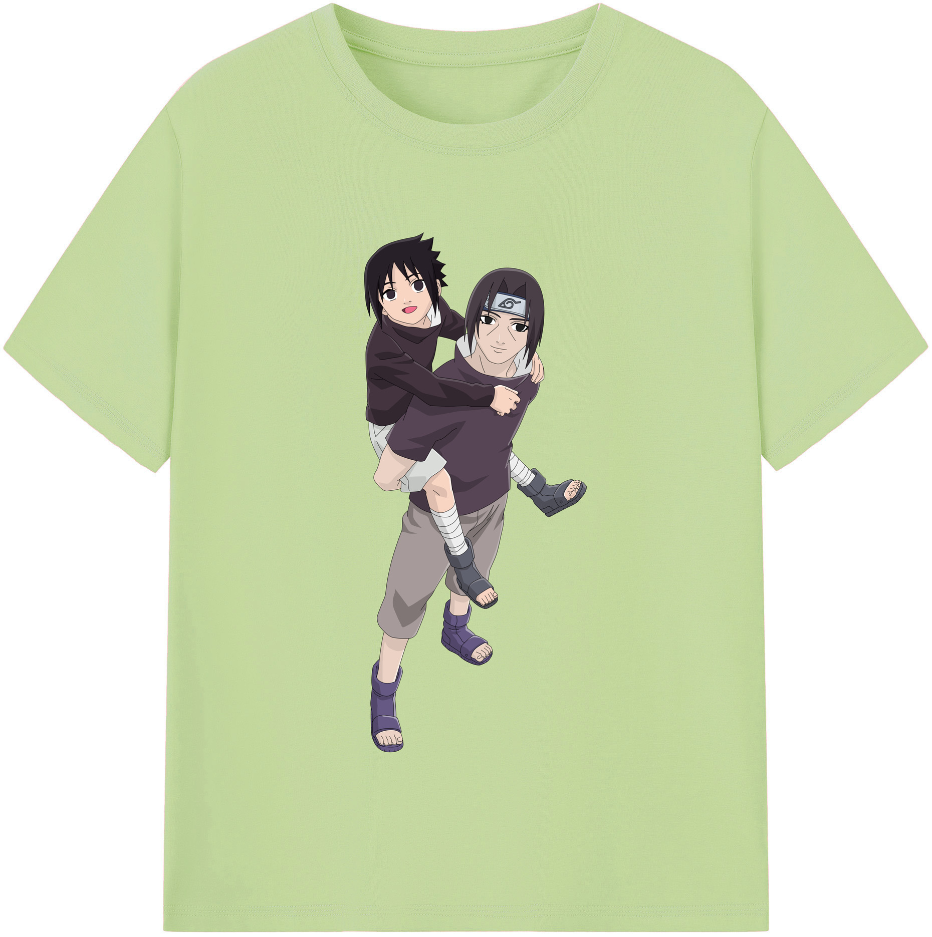 （画像用） NARUTO -ナルト- うちは イタチ Uchiha Itachi 綿100％半袖Tシャツ（フロントプリント）